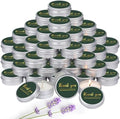 MTLEE 50 Pcs Emerald Green Thank You Candles Baby Shower Wedding Favors by MTLEE