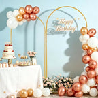 2PCS Metal Wedding Arch Backdrop Stand 6.6FT/5.9FT Balloon Arch Stand - Image 3