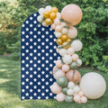 4th of Arch Backdrop Cover 7.2 FT, July Patriotic Independence Day USA Flag Star Blue Wedding Arch Cover Stretchy Backdrop Stands Covers for Birthday Party Ceremony Banquet Decor by Unknown