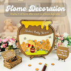 Personalized Bee Baby Shower Guest Book Alternative - Wooden Drop Box - Image 2