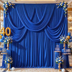 20ft x 10ft Royal Blue Backdrop Curtains, 4 Panels Drapes for Backdrop - Image 3