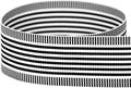 USA | American Made 1-1/2" Black Vertigo Striped Grosgrain Ribbon - 50 Yards by TheRibbonFactory%C2%AE