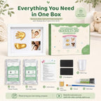 Noosuna Baby Hand and Foot Casting Kit with Shadow Box Frame(11x9 Inch) - Image 2