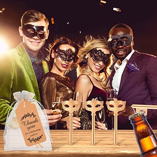 50 Pcs Golden Mask Bottle Opener Wedding Baby Shower Favors for Guest - Image 7