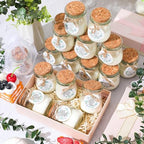 Threlaco 20 Pcs Leaf Baby Shower Favor Candle Glass Jar - Image 4