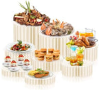 8 Pcs Buffet Risers, Table Food Risers Foldable Cake Display Stands by ZatozkarSuppliers
