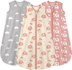 Yoofoss Baby Sleep Sack 0-6 Month 0.5TOG 100% Organic Cotton 2-Way Zipper by YOOFOSS