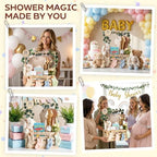 Wooden Baby Shower Crate Closet - Personalized Baby Gift Baskets with Hangers, Large Newborn Boys Girls Clothes Storage Box for Newborn New Parent - Image 5