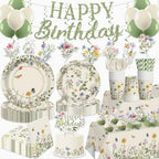 Xynic Wildflower Party Decorations Girl, Flower Themed Birthday, Serve 25 by Unknown