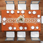 Cielito Lindo Mexican Tablecloth, 54×108 Inch, Terracotta, 8 Pcs - Image 5