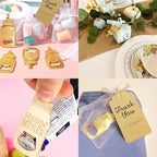 50PCS Baby Shower Favors Baby Bottle Openers, Baby Shower Party Favors for Guests Gifts Wedding Souvenirs Birthday Party Decor with Thank You Tags and Sheer Bags in Bluk(Poppin Style) - Image 5
