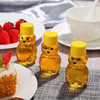 Patelai 48 Pcs 2 oz Plastic Honey Bear Bottles with Lids Clear, Yellow - Image 5