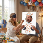 6 Set Baby Shower Games Feed The Baby(Cowboy,Light Blue) - Image 5