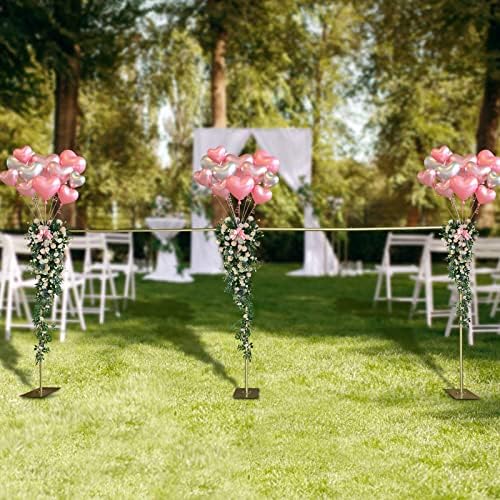 10x20ft Backdrop Stand Pipe Kit, Heavy Duty Adjustable Curtain Frame Professional Background Support Telescopic Wall Shelf Photo Stand Kits for Wedding Party Celebration Photography,Gold - Image 6