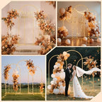3 Pack Metal Arch Backdrop Stand(7.2 ft, 6.6 ft, 6 ft) Balloon Arbor Frame - Image 6