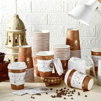 Vesici 60 Pcs 14oz A Baby Is Brewing Coffee Cups Decorations - Image 5