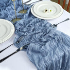 12 Pack Dusty Blue Cheesecloth Table Runner 10Ft 23 x 120 Inch - Image 6