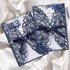 50PCS Custom Wedding Invitations with Envelopes and RSVP Cards - Image 7