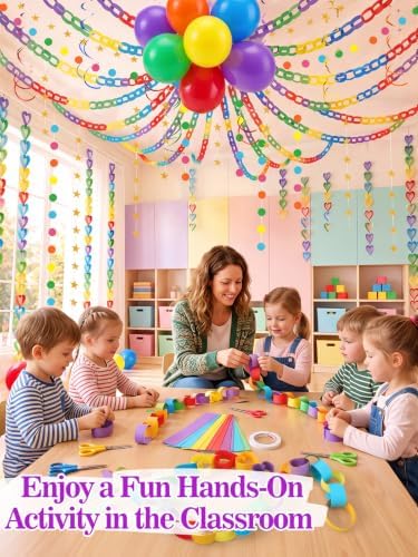MEWTOGO Paper Chain Garland Kit for Birthday Party Decorations - Image 6