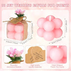 MTLEE 30 Sets Mini Bubble Candles Party Favors DIY Gift Set,Pink - Image 4