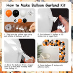 A Little Boo is Almost Due Baby Shower Decorations Orange Black - Image 6