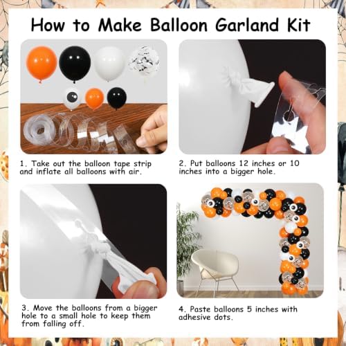 A Little Boo is Almost Due Baby Shower Decorations Orange Black - Image 6