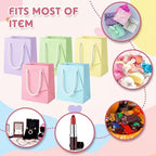 Sherr 100 Pcs Macaron Colors Mini Paper Gift Bags with Handles, White Tags - Image 5