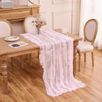 Pink Lace Tablecloth Vintage Table Cloth (Pink,55”x70”,Rectangular) - Image 3