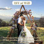 Rustic Farmhouse Triangle Wood Arch - 8.2FT Wedding & Garden Arbor Backdrop Stand for Parties, Outdoor Events, and Garden Decorations (Triangle) - Image 4