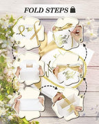 EQOREIIN 100 Pack Small Thank You Gift Bags with Handles & Ribbon, White - Image 4