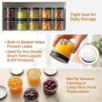 QAPPDA 40 Pack 4oz Crystal Mini Mason Jars With lids, Small Spice Jars - Image 4