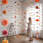 Suncalla 6 Pack 35.4ft Fake Flower LED Garland Backdrop, Vivid, Multicolor - Image 2