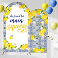 Serencatcher 7.2ft 6ft Main Squeeze Bridal Shower Arch Backdrop Covers 2pcs by Serencatcher