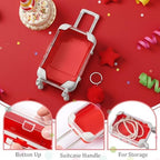 LemonRoad 36 Pcs Clear Mini Suitcase Party Favor Box, Red - Image 3