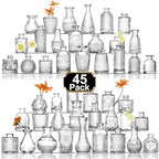Arme Glass Bud vases in Bulk，Small Glass Flower Vase for Centerpieces 45Pcs by Arme