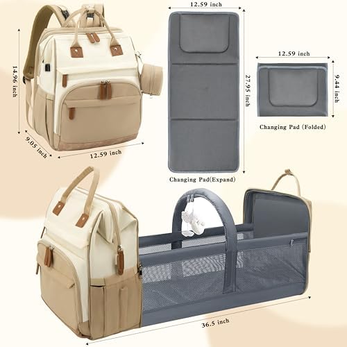 DERJUNSTAR Large Diaper Bag Backpack - Image 6