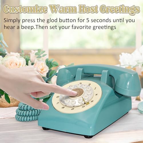 Audio Guest Book Wedding Phone, Retro Audio Phone Guestbook with Clear Voice Recording for Wedding Reception, Bridal Shower, Birthday, Baby Shower, Anniversary, Engagement - Image 6