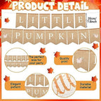 Tanlade 193 Pcs Fall Little Pumpkin Baby Shower Decorations Pumpkin Banner - Image 3