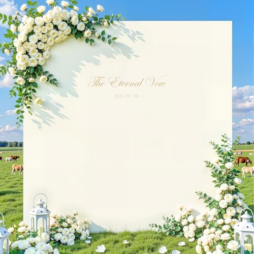 Besutolife Square Arch Backdrop Cover, 6.6×6.6 FT Spandex Arch Covers Stretchy Fitted Balloon Arch Stand Cover for Wedding, Birthday Party, Baby Shower, Photo Booth, Graduation Ceremony, Ivory - Image 4