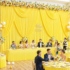 40ft x 10ft Wrinkle Free Yellow Wedding Backdrop Curtains for Party Bridal Shower Reception Decorations Yellow Fabric Curtain Backdrops Drapes for Photography Baby Shower Birthday Background - Image 2
