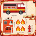Honoson 5 Pcs Large 3FT Firefighter Birthday Decorations Cardboard Cutouts - Image 3