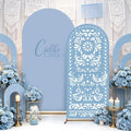 Blue Cielito Lindo Arch Backdrop Cover, HYMENEX 6ft and 7.2ft Mexican Arch Backdrop Cover for Cielito Lindo Party Decorations Mexican Talavera Wedding Bridal Baby Shower Party Supplies by HYMENEX