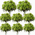 Geosar 8 Bundles Artificial Peonies Flowers,Olive Green by Geosar