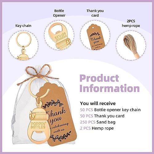 50 Baby Bottle Opener Baby Shower Gifts for Returning Guests Wedding Party Souvenirs Children's Birthday Party Gifts - Image 3