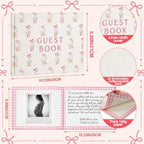 Engrowtic Embroidered Silly Goose Baby Shower Guest Book Linen Cute - Image 2