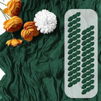 25 Pack Emerald Green Cheesecloth Table Runner 17 x 108 Inch Gauze Table Runner Fabric Semi Sheer Cheese Cloth Table Runner Bulk for Rustic Romantic Wedding Baby Shower Table Decoration by Unknown