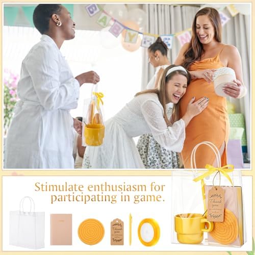 43 Pcs Baby Shower Game Prize for Winner Baby Shower Favor, Yellow - Image 4