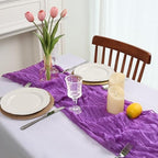 16 Pack Purple Cheesecloth Table Runner 23 x 120 Inch 10Ft - Image 3