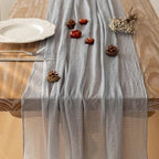 10Pcs Dusty Blue Cheesecloth Table Runner 120 Inches for Party Home Decor - Image 3