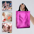 BLEWINDZ 100 Medium Reusable Gift Bags with Handles - Ideal Party Favors & Shopping Bags (10 Colors) - Image 4